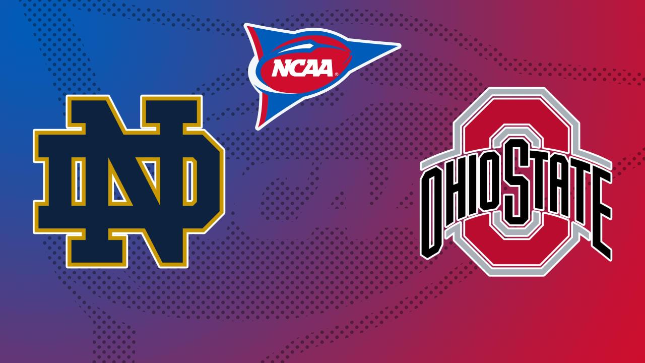NCAA, americký fotbal: Národní mistrovství, Notre Dame - Ohio St.