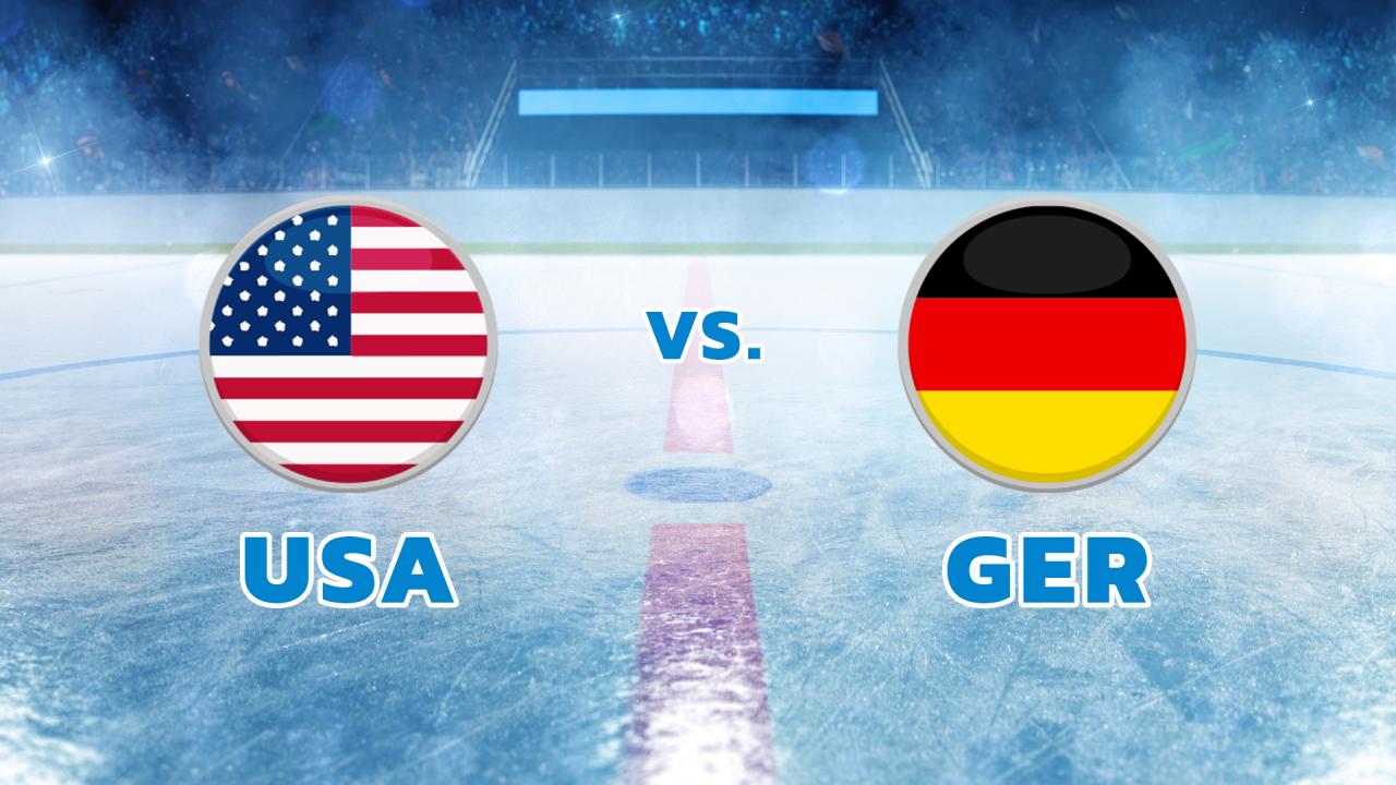 MS v ledním hokeji mužů 2025 (USA - Německo)
