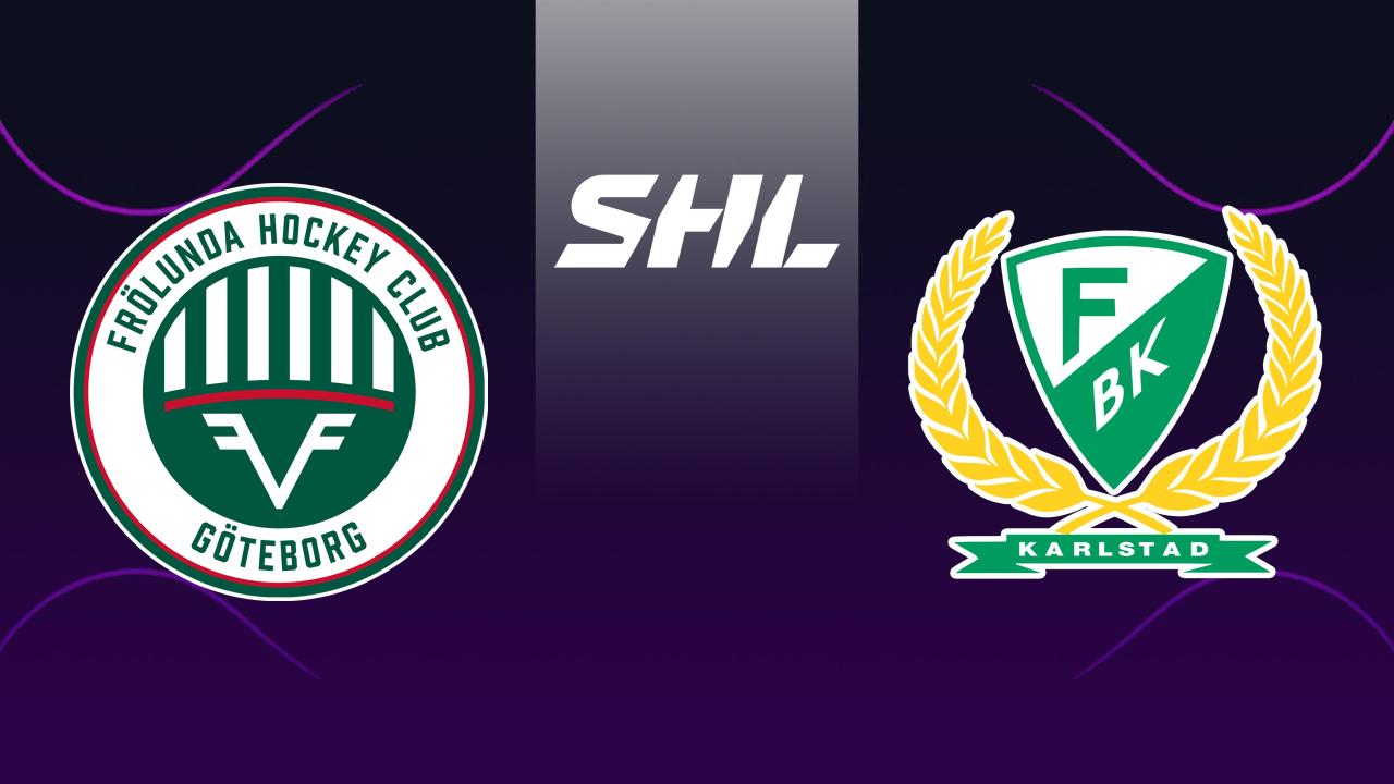 Lední hokej: SHL, základní část, Frölunda - Färjestad