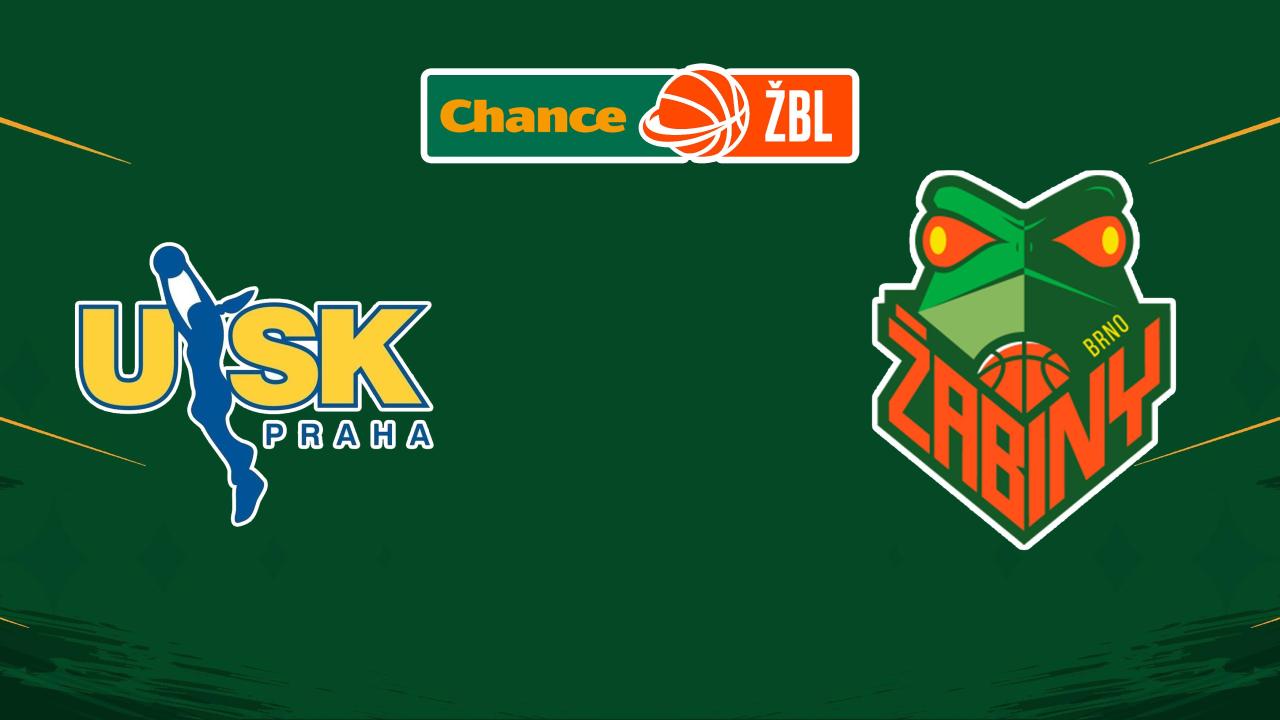 Ženská basketbalová liga: USK Praha - Žabiny Brno (Ženská basketbalová liga, nejvyšší české basketbalové ligy žen)