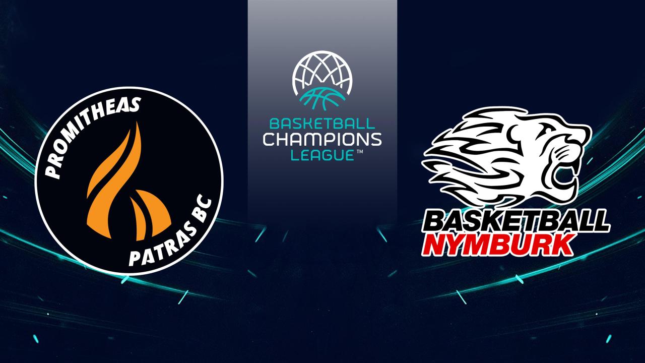 Basketbalová Liga mistrů: Promitheas Patras - ERA Nymburk (Basketbalová Liga mistrů)