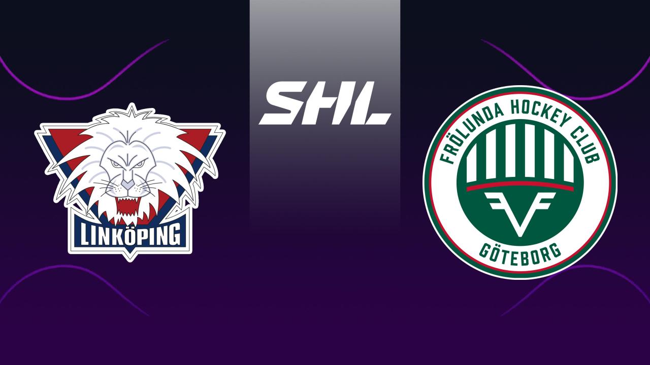 Lední hokej: SHL, základní část: Linköping - Frölunda