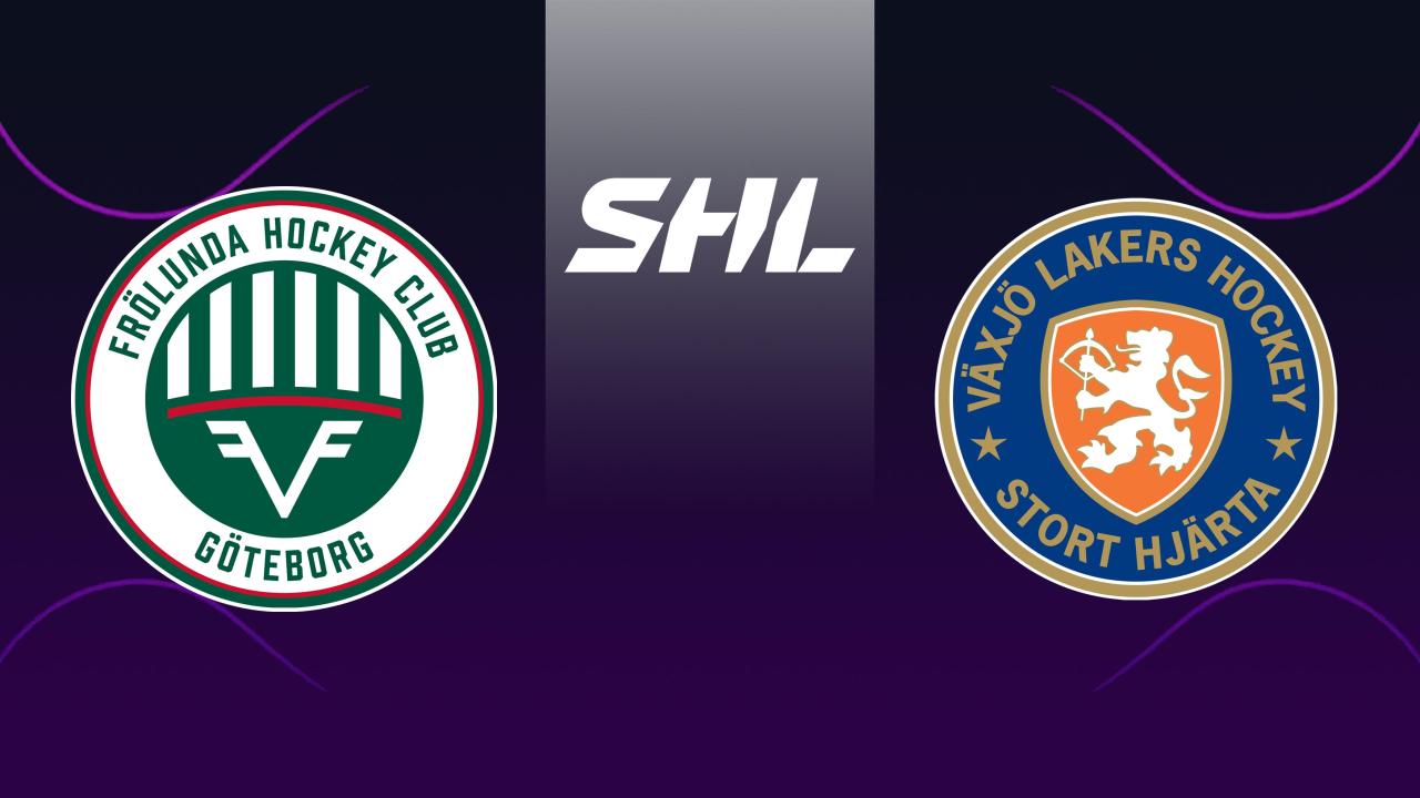 Lední hokej: SHL, základní část, Frölunda - Växjö