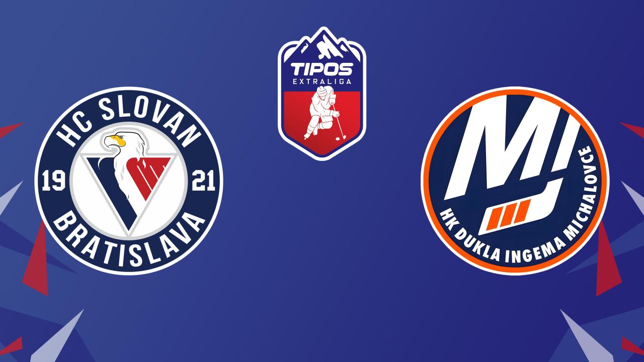 Lední hokej: Tipos Extraliga, základní část, 45. kolo, Slovan Bratislava - HK Dukla Ingema Michalovce