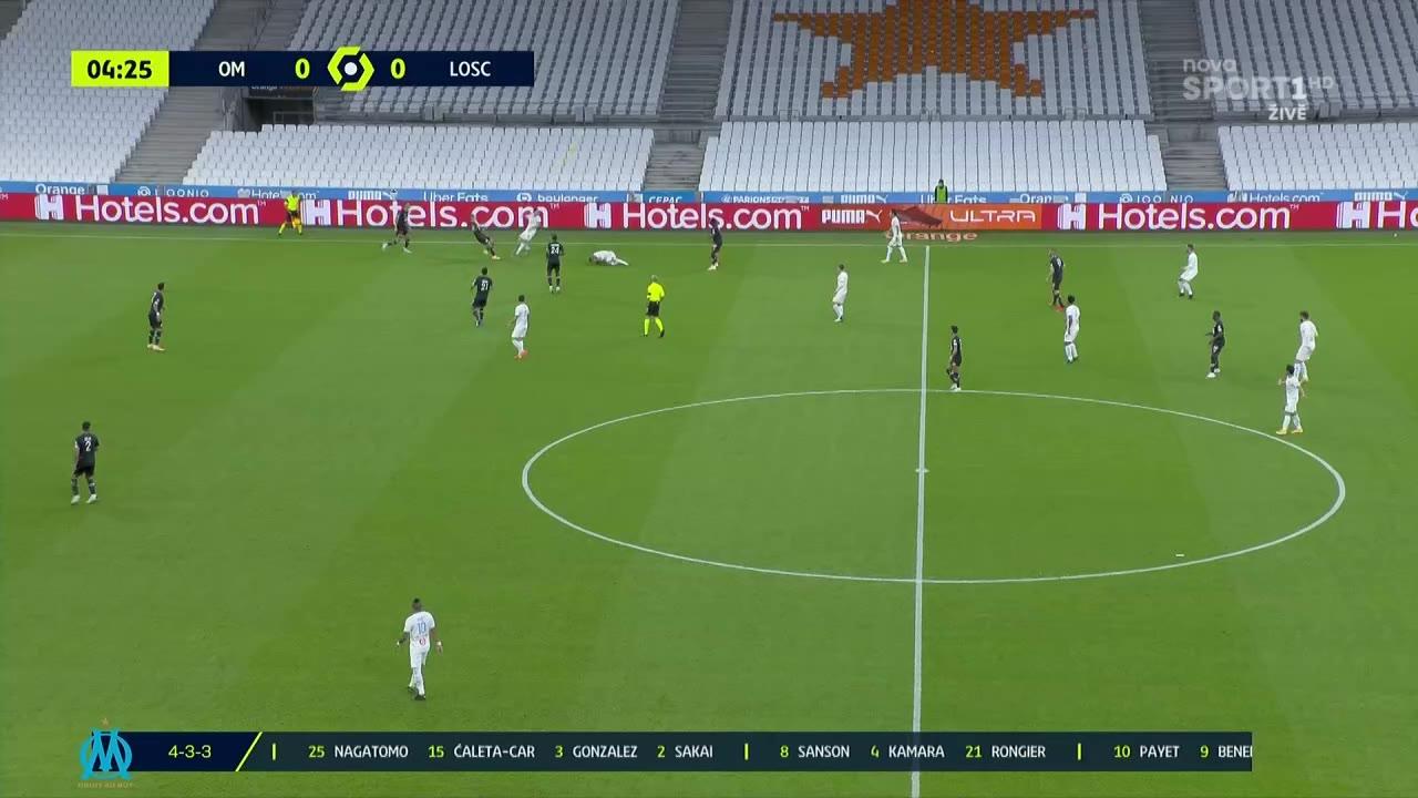 Fotbal: Olympique Marseille - Lille OSC