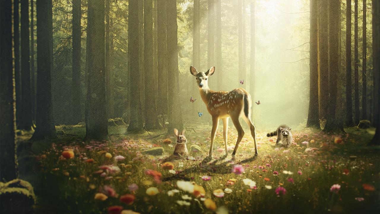 Bambi, a Tale of Life in the Woods
