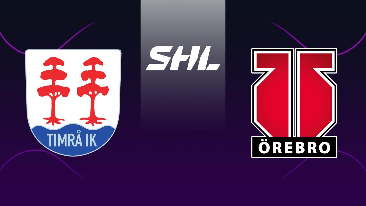 Lední hokej: SHL, základní část, Timrå - Örebro